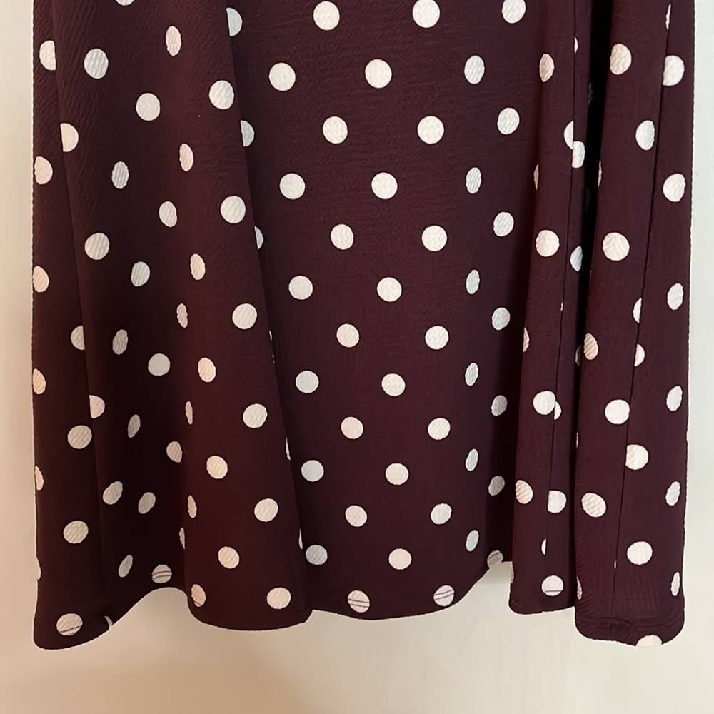 Crescent Cielia Textured Knit Dress Stitch Fix NWT Burgundy Size L - Picture 3 of 13